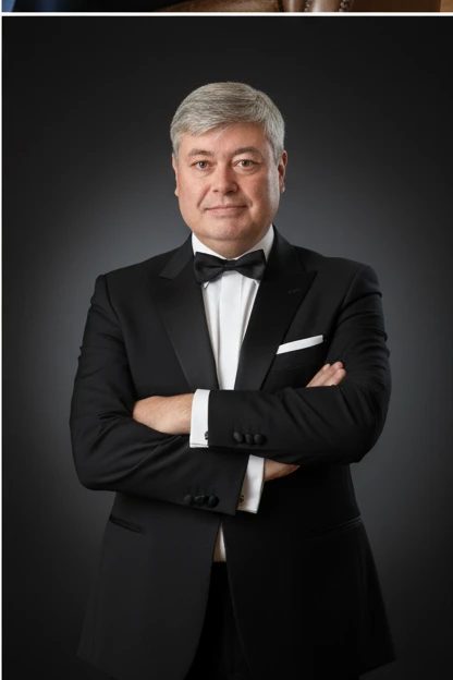Bernard Baudon en smoking — courses événementielles
